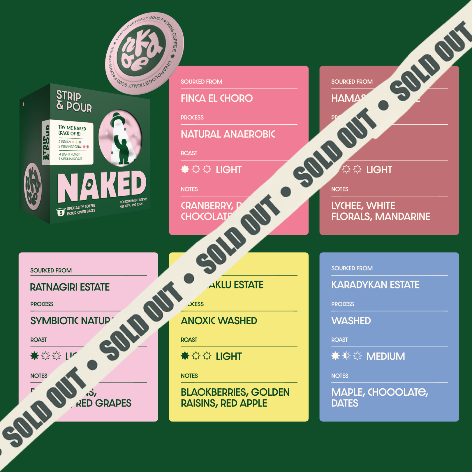 STRIP & POUR - SAMPLER PACK OF 5